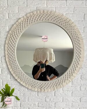 ARSHLAZA Macrame CircleMirror Art