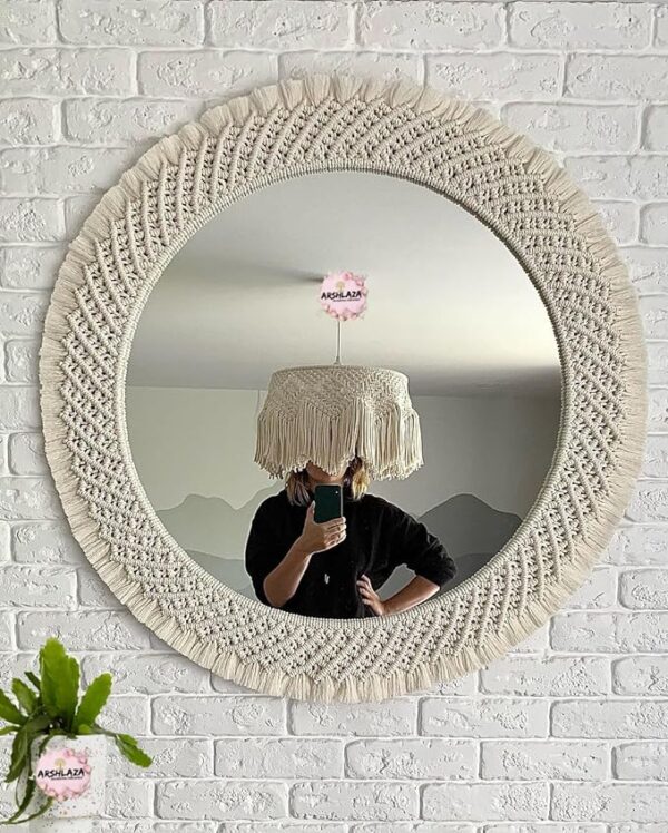 ARSHLAZA Macrame CircleMirror Art