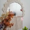 ARSHLAZA Macrame Hanging Wall Mirror with Macrame Round Mirror [MR1]