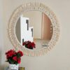 ARSHLAZA Macrame Mirror Art Boho Decor Macrame Decorative Mirror [M78]1