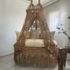 Arshlaza Garden Macrame Boho Hanging Sofa Swing