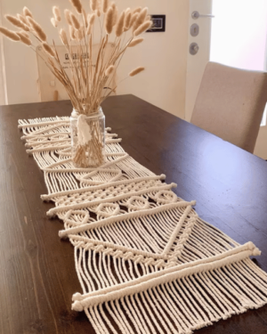 Arshlaza Macrame Centerpiece Table Runner