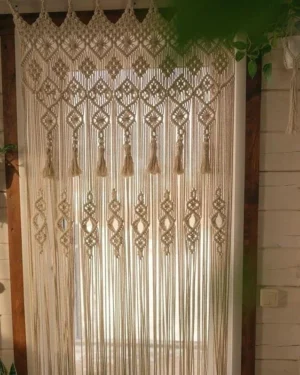 Arshlaza Macrame Curtains Boho Wedding Decor