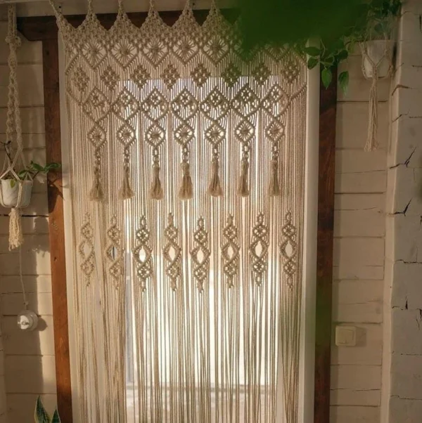 Arshlaza Macrame Curtains Boho Wedding Decor