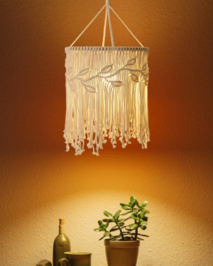 Arshlaza Macrame Farmhouse Shade V14 Chandelier Light Cover