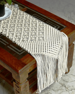 Arshlaza Macrame Farmhouse Style Vintage Table Runner