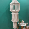 Arshlaza Macrame Handmade Chandelier Hanging Pendant Light Cover