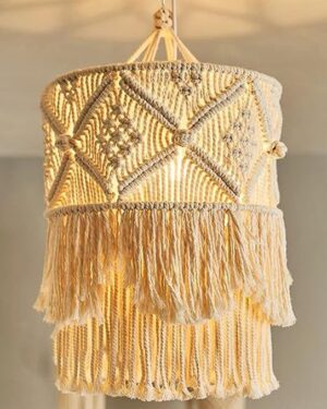 Arshlaza Macrame Handwoven Home Decor Chandelier Light Cover