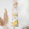 Arshlaza Macrame Hanging Fruit Basket for Kitchen