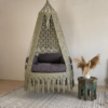 Arshlaza Royal Gold Macrame Swing Chair